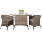 Honeymoon 3pc Dining Setting - Cream